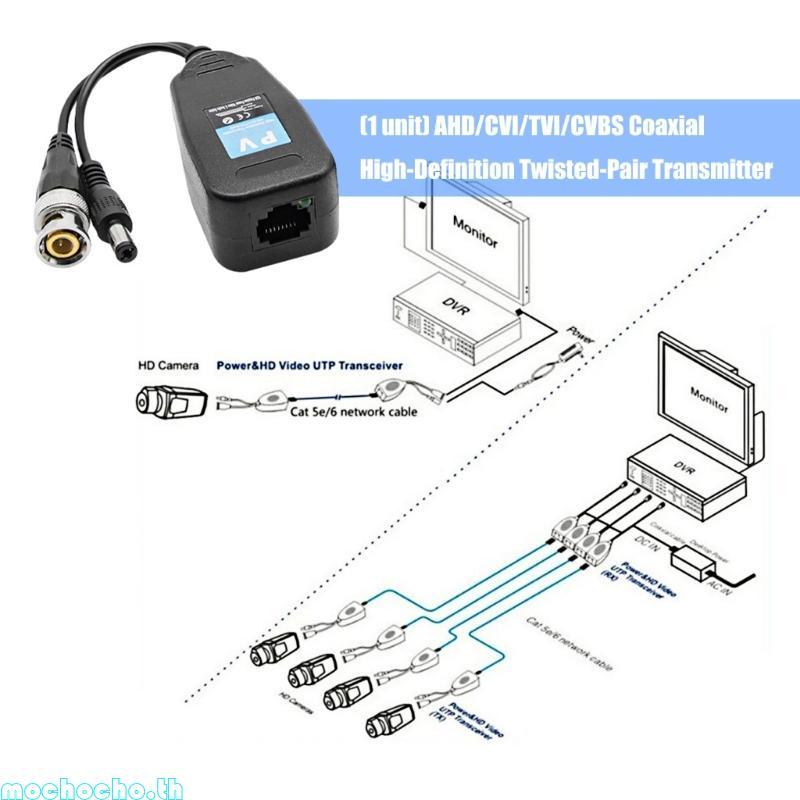 Mocho 4 in 1 กล้องวงจรปิดสัญญาณเครื่องส่งสัญญาณสําหรับ AHDs CVIs TVIs CVBS ระบบ Twisted คู่ขยายช่วง 
