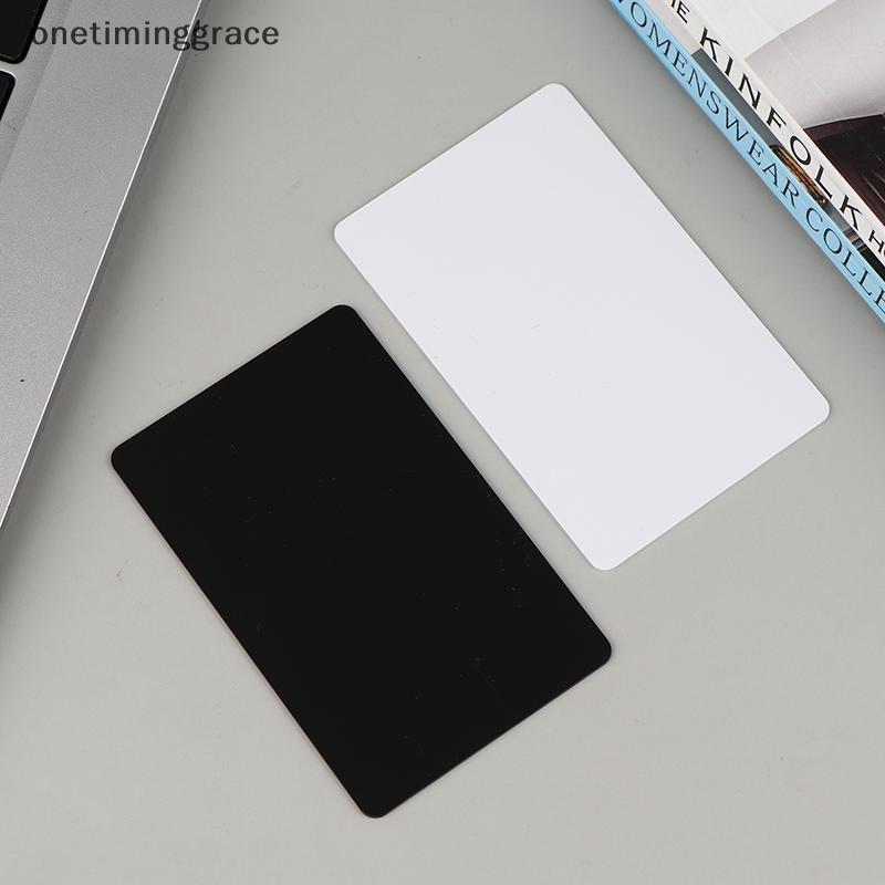 Onetiminggrace 5/10 ชิ้น NFC215 การ์ดสีขาวเขียนได้ NFC NT-AG215 การ์ด PVC nk ง่ายสะดวกโปรแกรม NFC ธุรกิจการ์ด OMA
