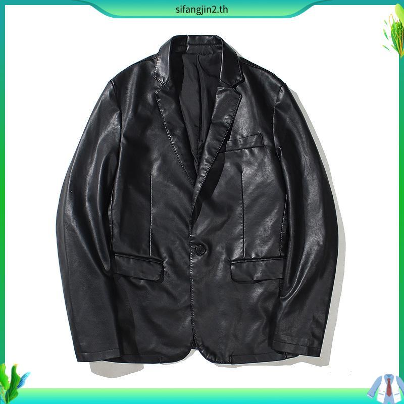 เสื้อสูท รุ่น Meit Man jacket หนังแท้  แบรนด์ Oldman แท้ สูทผู้ชาย เสื้อสูทผู้ชายสำเร็จรูป
