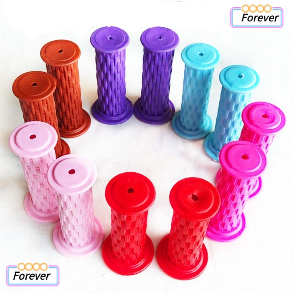 ตลอดไป 1 คู่ ที่จับยางจักรยาน 7 สี สีฟ้า/แดง อุปกรณ์จักรยานสําหรับเด็ก