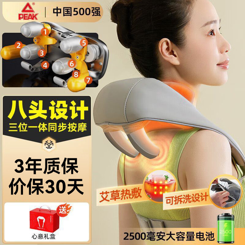 เครื่องนวดคอไฟฟ้า 1 ชิ้น นวดไหล่ บรรเทาปวดคอและไหล่颈椎按摩仪披肩 2RFL