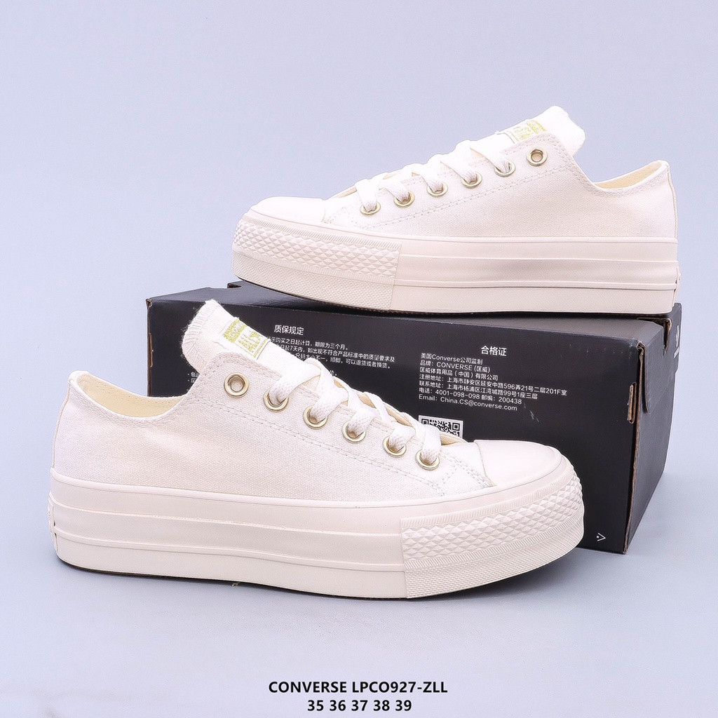 Onhand Conver Chuck Taylor All Star Lift OX รองเท้าผ้าใบตัดต่ํารองเท้าสําหรับบุรุษและสตรี PGFU RFDW