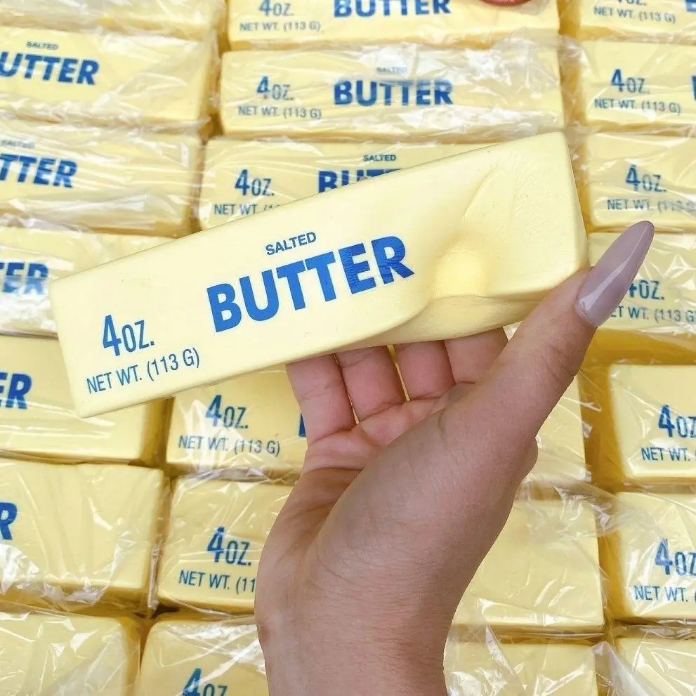 ช้า Rebound Pu Squishy Stick Hachimi Soft Sticky จําลอง Butter Decompression ของเล่นสําหรับความเครีย
