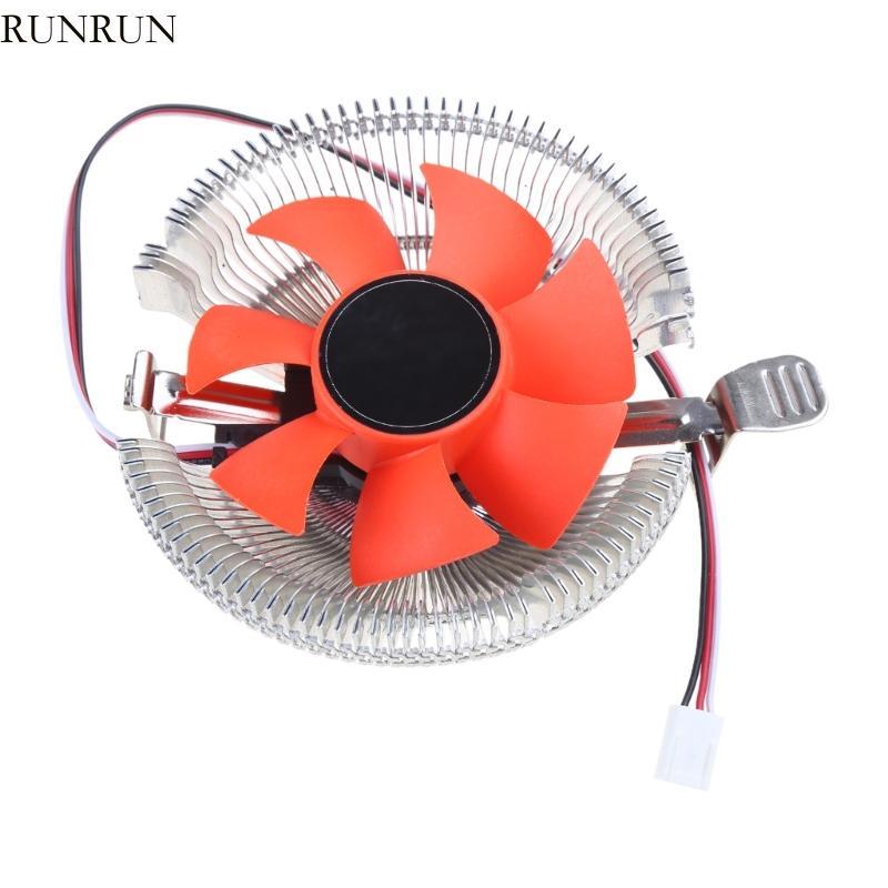 RUN QZ100 หม้อน้ํา CPU พัดลมเงียบสําหรับ LGA 775 1150 1155 1156 1366 2011 LGA775