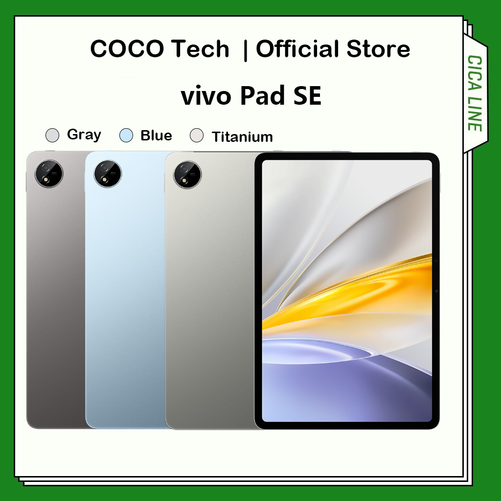 แผ่นรองมือสอง Vivo Pad SE Snapdragon รุ่นที่ 4 12.3 นิ้ว LCD 2.5K 90Hz eye care soft screen 8500mAh 