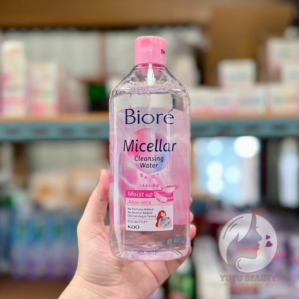 Biore Milcellar Cleansing Water Moist Up Aloe Vera 400 Ml.