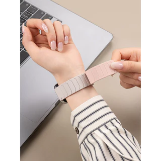 สายซิลิโคนแม่เหล็กสําหรับ Huawei Watch Fit 4/4 Pro Fit 5/5Pro Breathable สายรัดข้อมือฤดูหนาวสําหรับ Huawei Fit 3 2 1