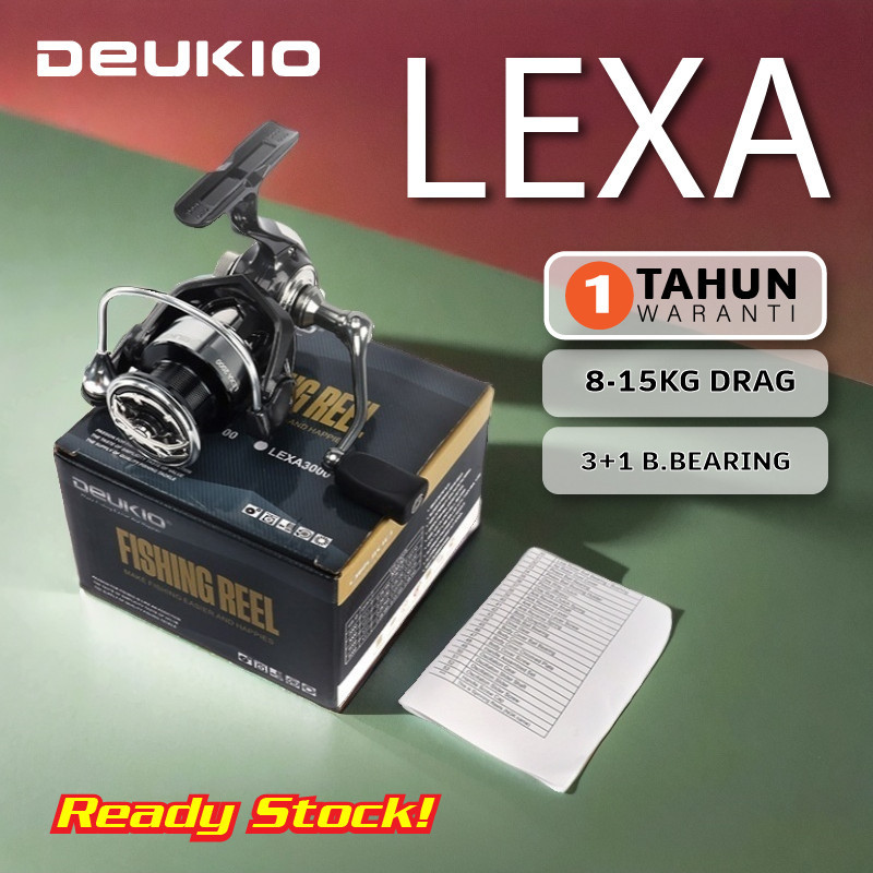 DEUKIO LEXA ตกปลา REEL ปั่น mesin pancing หล่อ mcm daiwa lexa shimano seasir seahawk Tackle