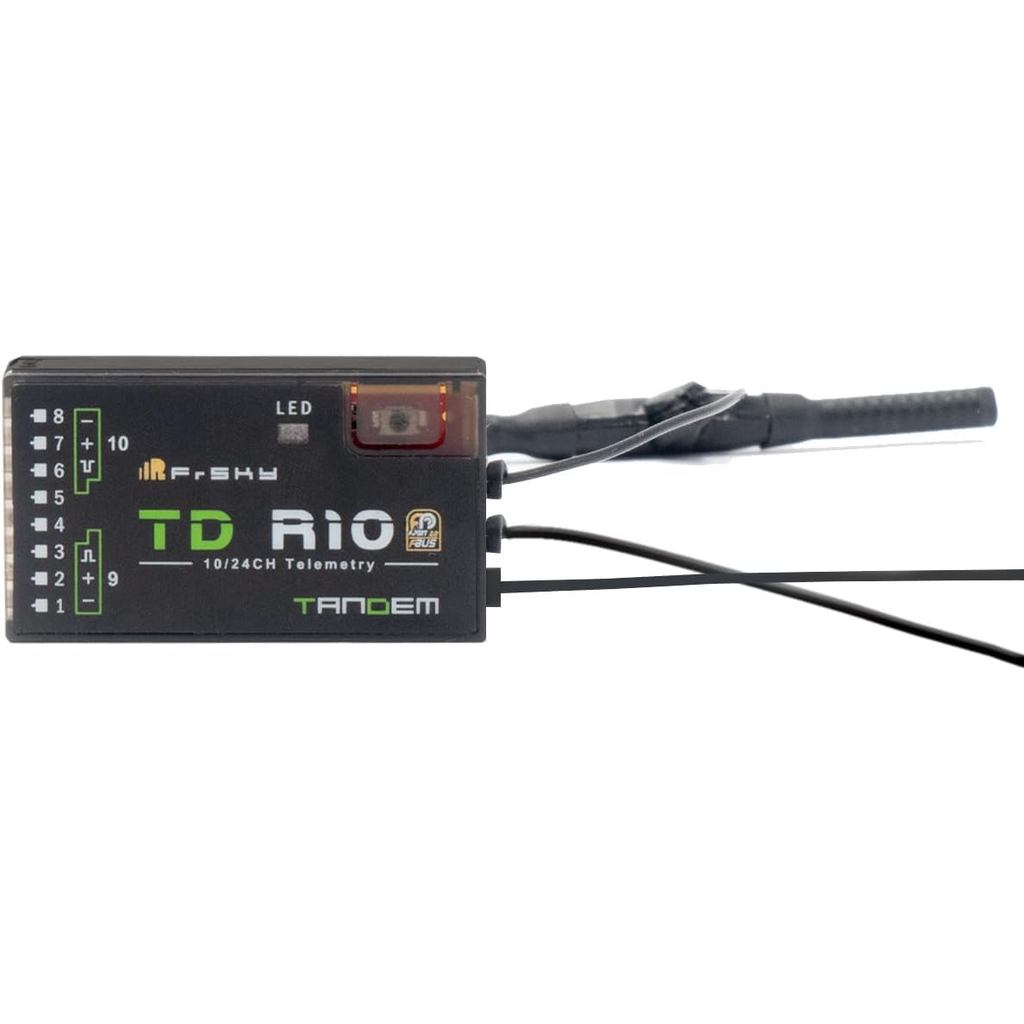FrSky TD R10 Triple Antenna ใช้งานร่วมกับ 900Mhz และ 2.4Ghz 10 ช่องสัญญาณ Latency ต่ําและตัวรับสัญญา