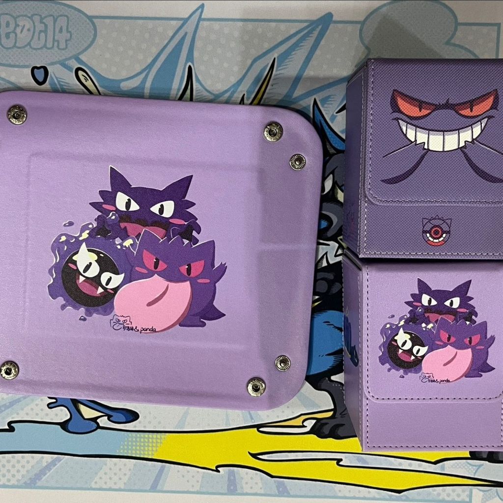 Pokémon Card Box Board Game Card Box Dice Box Storage Box ptcg Pokémon Game King Large Capacity Card