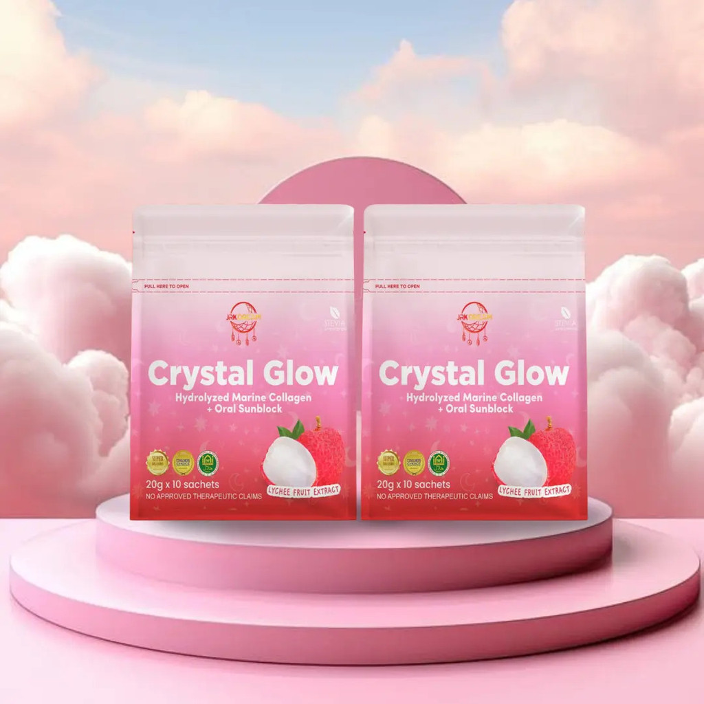 JRK Dream DEAL 1 - 2 ชิ้นใหม่และปรับปรุงคริสตัลเรืองแสงลิ้นจี่ w/ Oral Sunblock เครื่องดื่มคอลลาเจน 