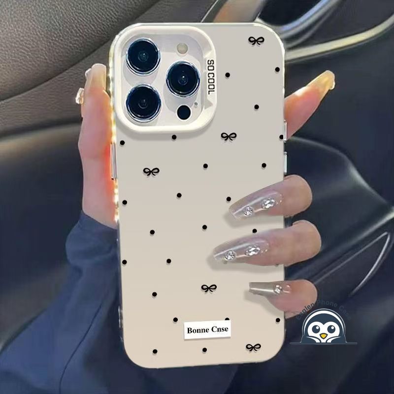 Luxury Bow Dots สําหรับ Samsung Galaxy A07 A06 A05 A05S M04 F04 A04S A04E A03 Core A03S A02S M02S F0