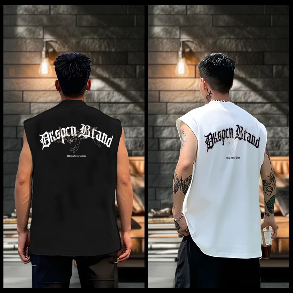 【COD】เสื้อเชิ๊ตแขนกุดผู้ชายจากผ้าฝ้ายแท้ สไตล์แฟชั่นกีฬา ใส่ง่ายในหน้าร้อน