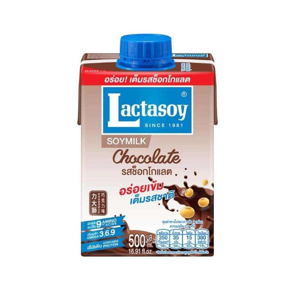 แลคตาซอย ช็อกโกแลต (Lactasoy Soy Milk Chocolate 500ml.)