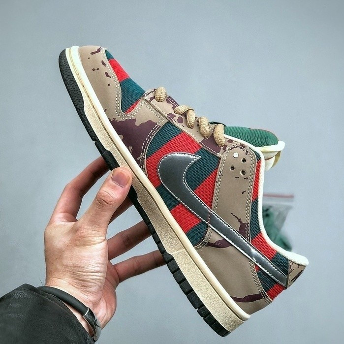 2023 DuSB Low Freddy Kruger Elm Street Top Retro Sport Casual Sport รองเท้าสเก็ตบอร์ด