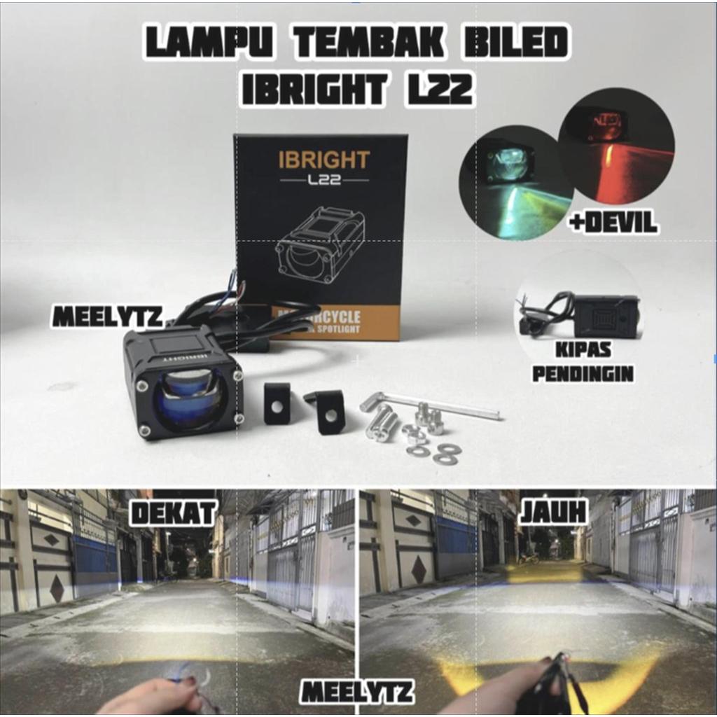 IBRIGHT L22 & L22 2M - สปอตไลเลนส์ Led สีฟ้าบิล