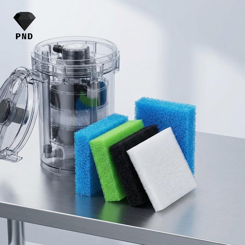 PND ตู้ปลากรองผ้าฝ้าย 5 ชิ้นพร้อม Juwel Bioflow แผ่นนุ่มและหนาแน่นสําหรับ Home Aquarium ใช้ raoog