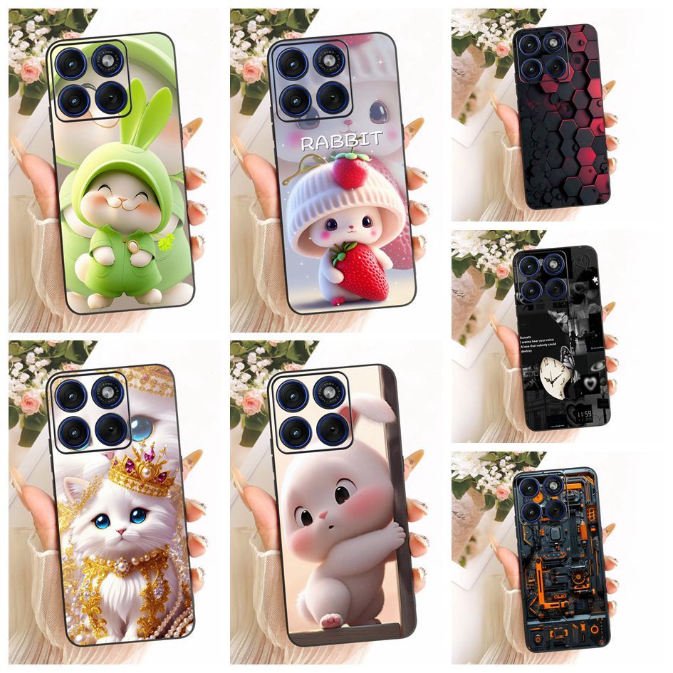 สําหรับ Motorola Edge 70 Fusion Case XT2605-1 XT2605-2 น่ารักการ์ตูนหรูหราหินอ่อนซิลิโคนอ่อนนุ่มสําห