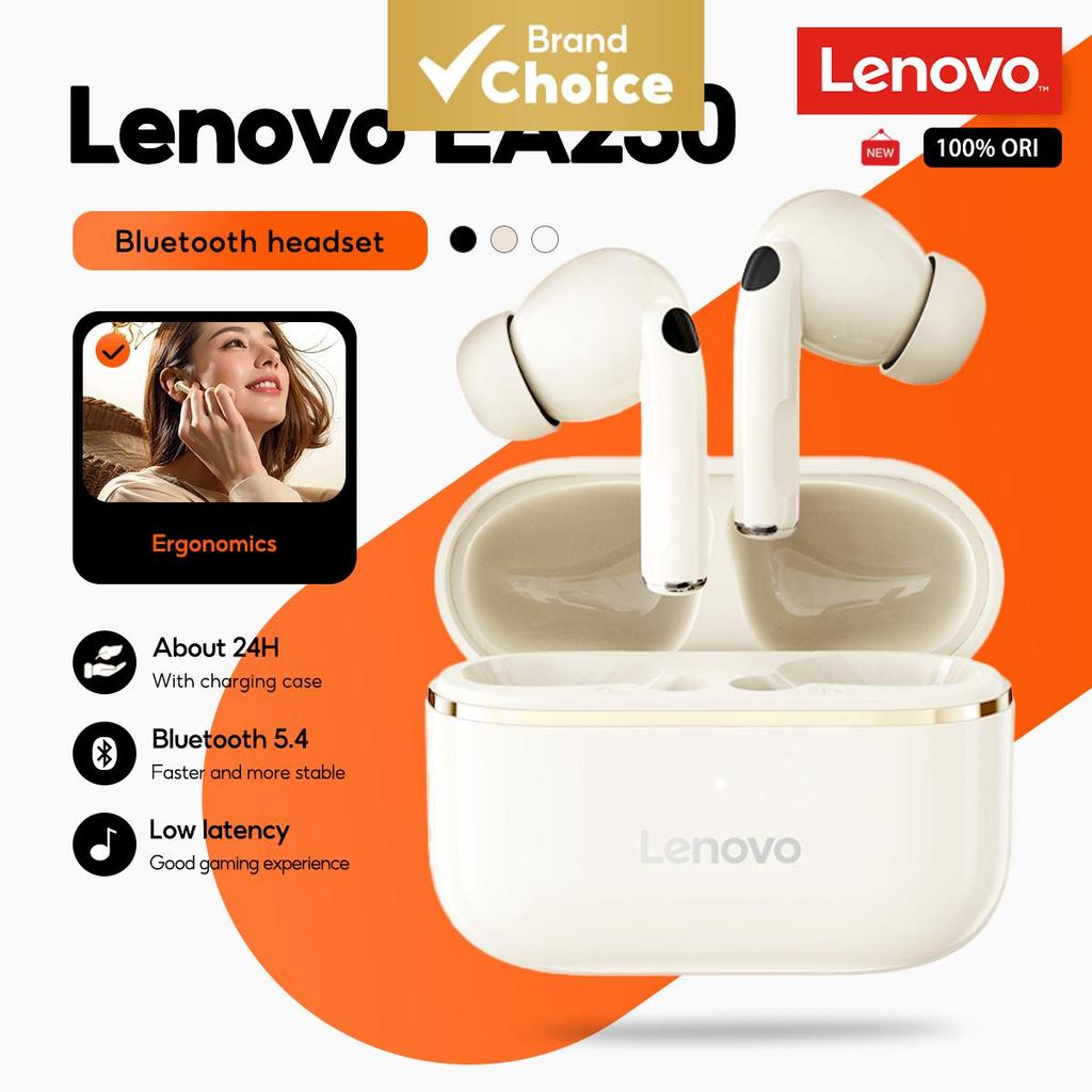 Lenovo EA230 หูฟัง TWS LP40 Pro สไตล์เดียวกัน Mini HD Mic Touch Control หูฟังแบตเตอรี่ยาวนานหูฟังเพลงคุณภาพสูงกีฬาหูฟังมืออาชีพ Comfort