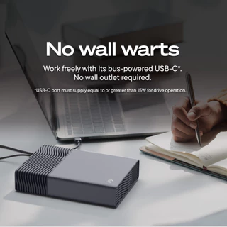 Seagate One Touch External Hard Drive Desktop HDD USB-C รองรับ Windows/macOS พร้อม Rescue Recovery(STNB)
