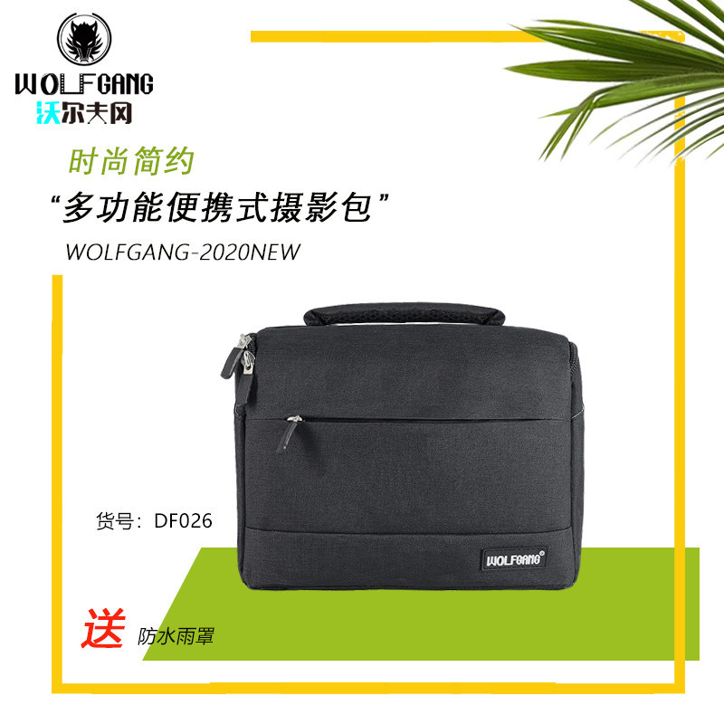 WOLFGANG WOLFGANG กระเป๋าไหล่กระเป๋ากล้อง Crossbody เหมาะสําหรับ Canon Sony Fuji Micro กระเป๋ากล้องเ