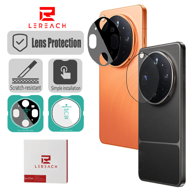 Lereach Anti-Scratch เลนส์ป้องกันฟิล์มสําหรับ OPPO ค้นหา X9 Ultra X9 Pro X8 Ultra โทรศัพท์กล้องเลนส์ 1-2 ชิ้น HD กระจกนิรภัยใสติดตั้งง่าย