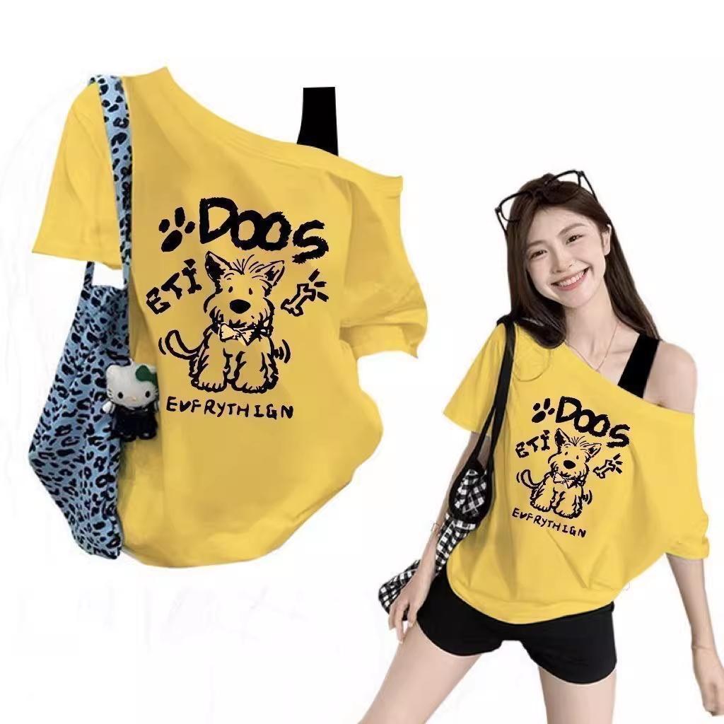 M-3XL เสื้อเบลาส์สไตล์ฤดูร้อน เสื้อผ้าคอตตอน เสื้อแฟชั่นผู้หญิงวัยรุ่นสวยๆ เสื้อแฟชั่นสไตล์เกาหลีผู้หญิง ใส่คู่ได้ทุกชุด