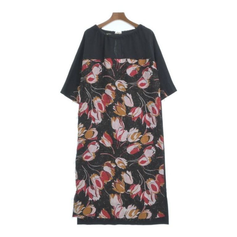 MARNI Dress Floral Black White Women Direct from Japan Secondhand