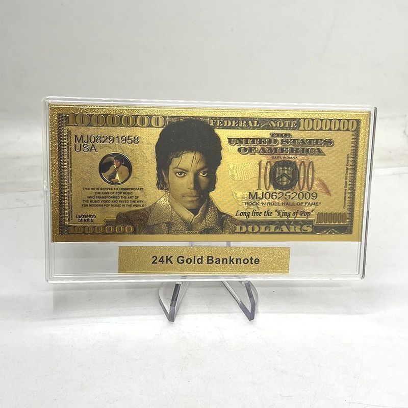 การ์ดของขวัญสะสมตั๋วที่ระลึก Michael Jackson Figure Cosplay Vinyl Poster Vinly Gift