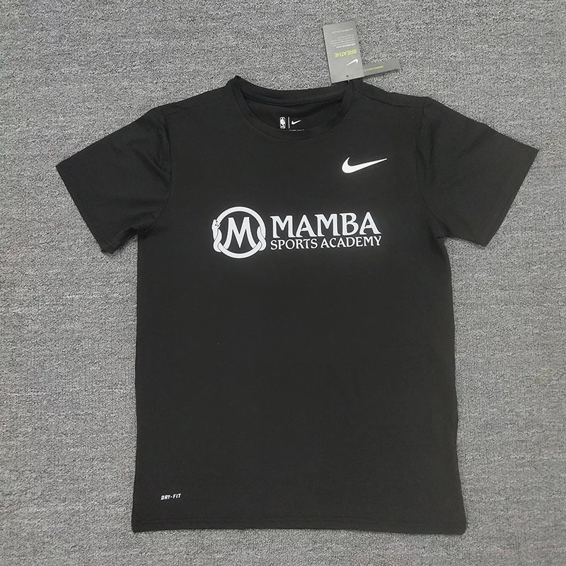 Nike Nike Nike American Black Mamba Preppy Kobe Quick-Drying เสื้อยืดแขนสั้นชาย Kobe การฝึกอบรมยิงชุ