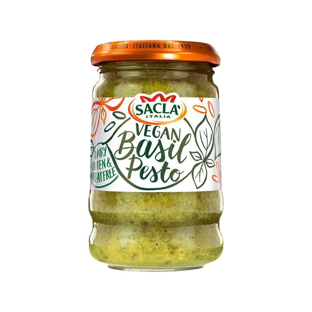 [สินค้าส่งด่วน] แซคล่า วีแกนเบซิลเพสโต้ซอส 190ก. SACLA VEGAN BASIL PESTO 190G