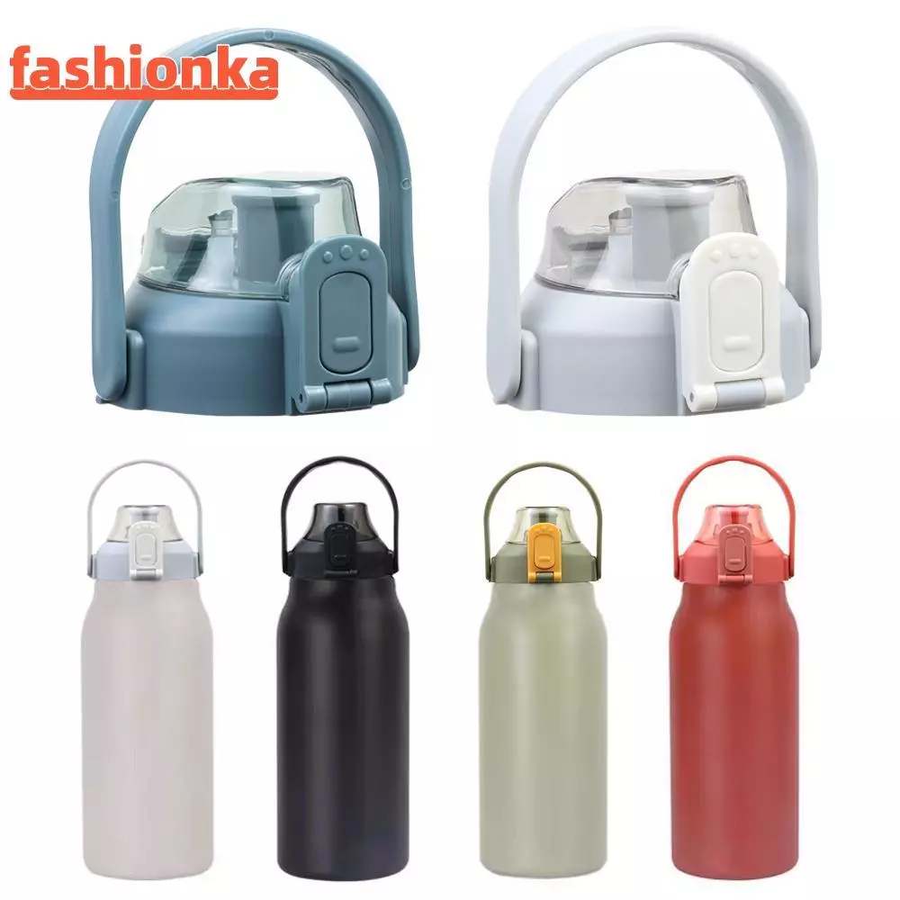 FASHIONKA 1 ชิ้นขวดฝาปิด, Therms Splash Proof ถ้วยหมวก,ทนทานพร้อมที่จับขวดอุปกรณ์เสริม Tumbber ถ้วยฝาปิดสําหรับ 1000/1200/1500/1800ml