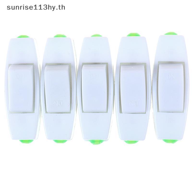 L&Z 5PCS Roer Switch AC 110V 220V 6A สวิตช์โคมไฟตั้งโต๊ะเปิด/ปิด