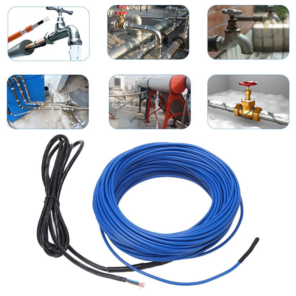 เทปความร้อนท่อสาย Freeze Proofing 20m IP68 กันน้ําสําหรับโรงรถ (Luqeegaf3yk9honx-11)
