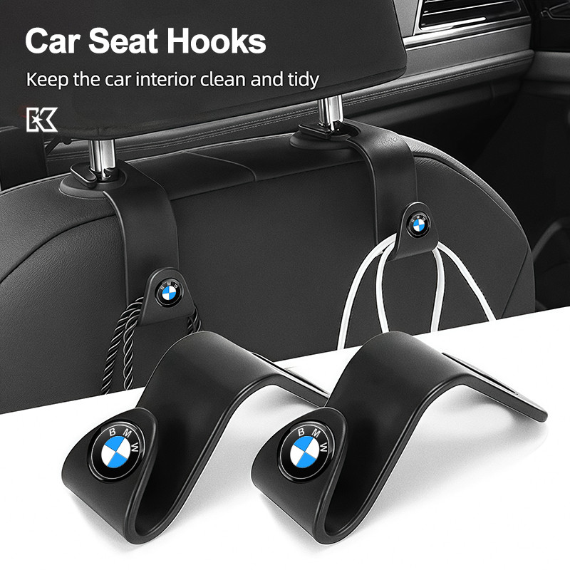 2 ชิ้นตะขอรถที่นั่งด้านหลังผู้ถือวงเล็บสําหรับ BMW M E46 E90 E60 F30 G20 X1 X2 X3 X4 X5 X6 X7 i3 i4 