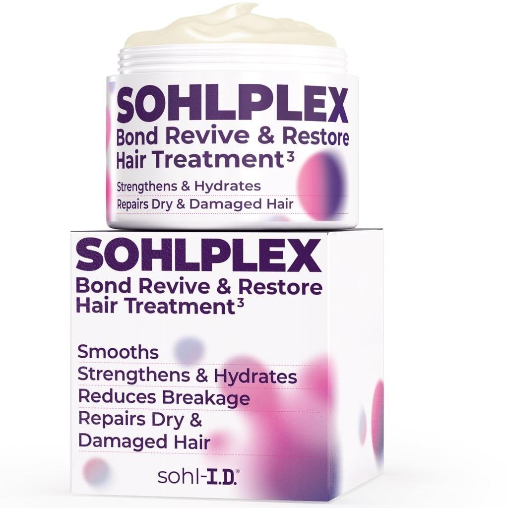 SOHLPLEX Bond Revive & Restore Treatment for Dry Damaged Hair, มาส์กปรับสภาพล้ําลึกสําหรับ Frizzy & 