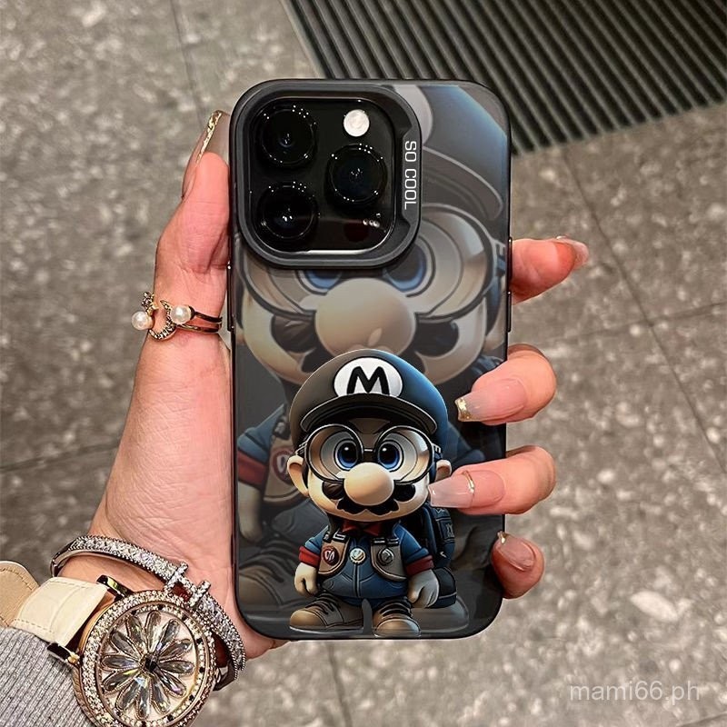 Black Cat Ghost Mario โทรศัพท์มือถือสําหรับ iPhone กันฝุ่นกันกระแทก CompatibleiPhone 11promax 12promax 11 12 13 14 pro max 15promax 8plus xr xsmax 17promax Shell