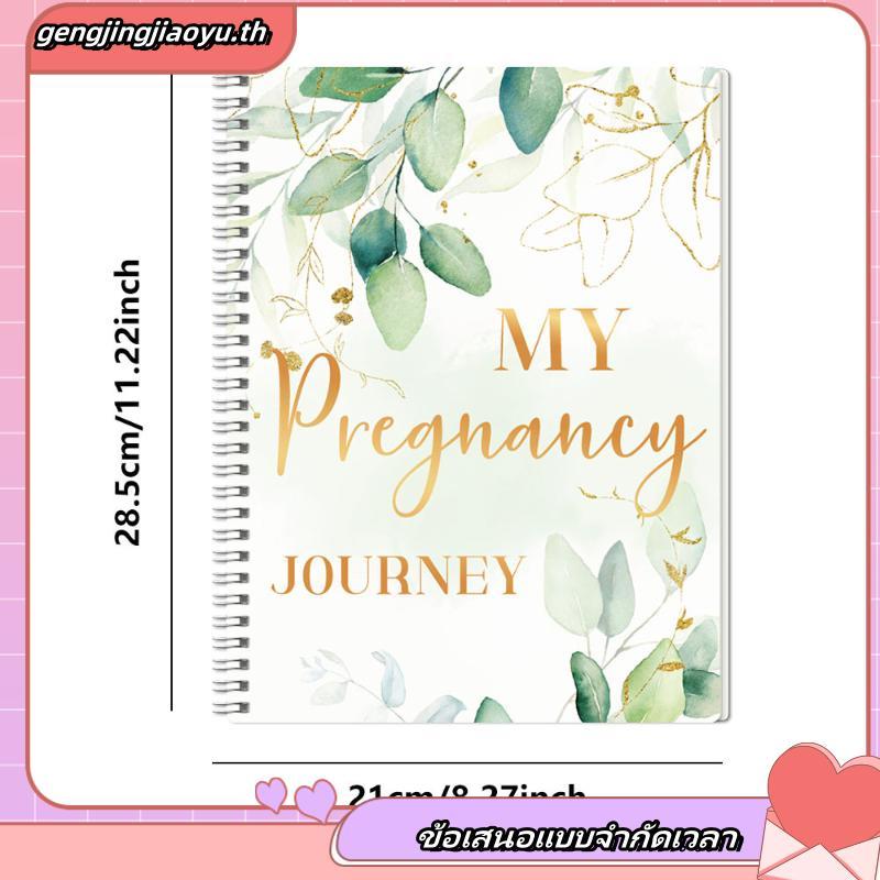 Ossayi My Pregnancy Journey Record Diary Planner A4 ปกแข็งหน่วยความจําการตั้งครรภ์ Journal Spiral No