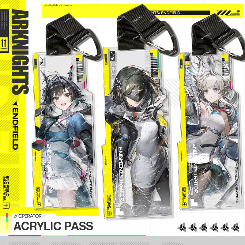 ✨Arknights: Endfield✨ 2026 New Acrylic Anime Pass จี้, Backpack Pass Pendant