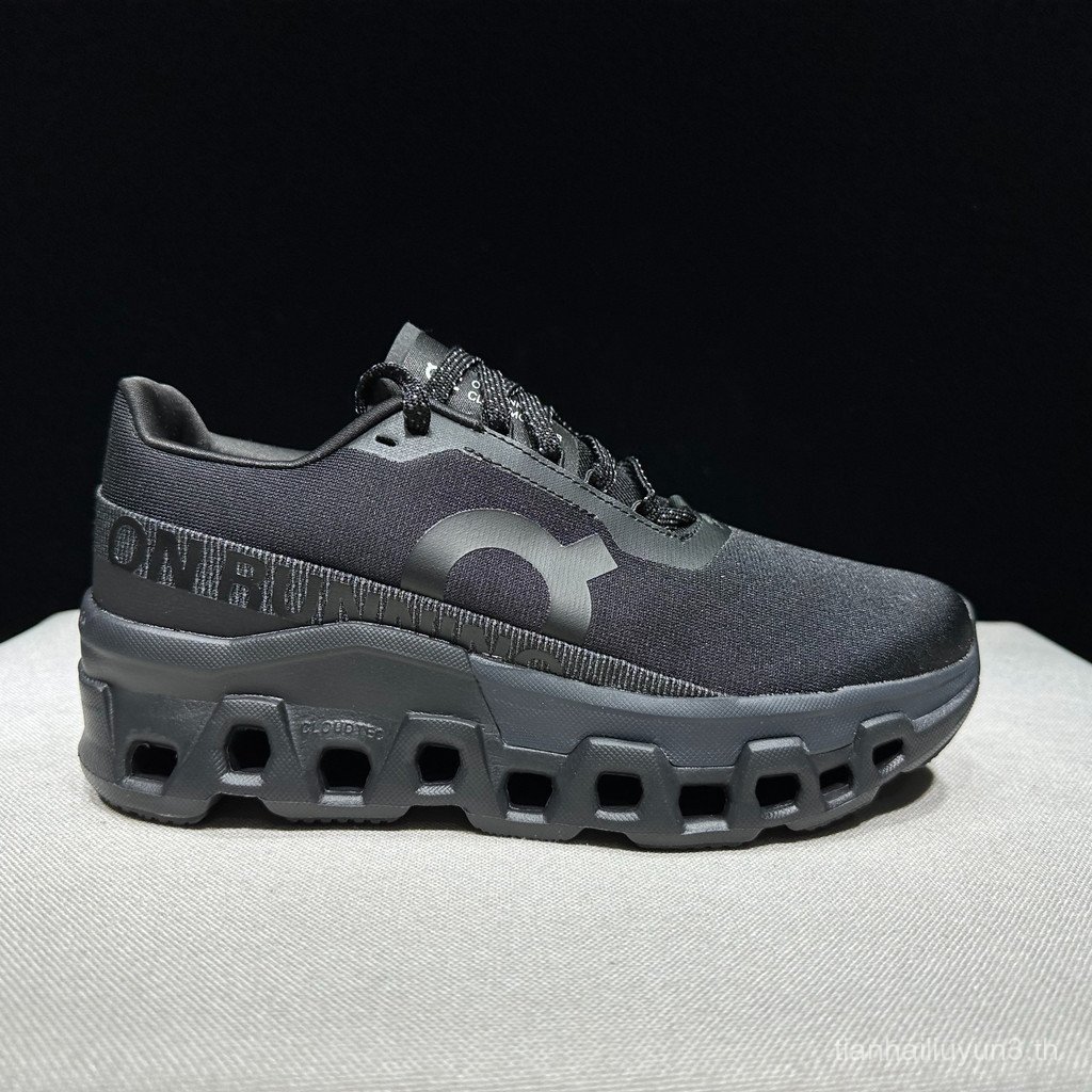 On Running On Cloud Monster 2.0 รองเท้าวิ่งสีดํารองเท้ากีฬาผู้ชายและผู้หญิงขนาด 36-47 HN56