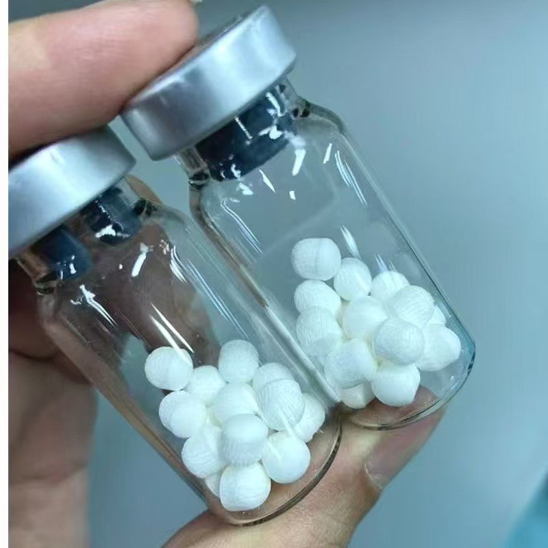 ขวดสั่งขั้นต่ํา Decomposable Spinning Micro-Polyactic Acid pdlla วัสดุ Ball กําจัดแพคเกจด้านนอก 200m