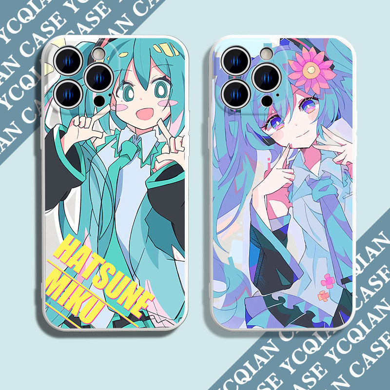 [จัดส่งแผ่นดินใหญ่] เคสป้องกันโทรศัพท์มือถือเคสกันกระแทก Hatsune Apple 12promax เคสโทรศัพท์ 13 เหมาะ