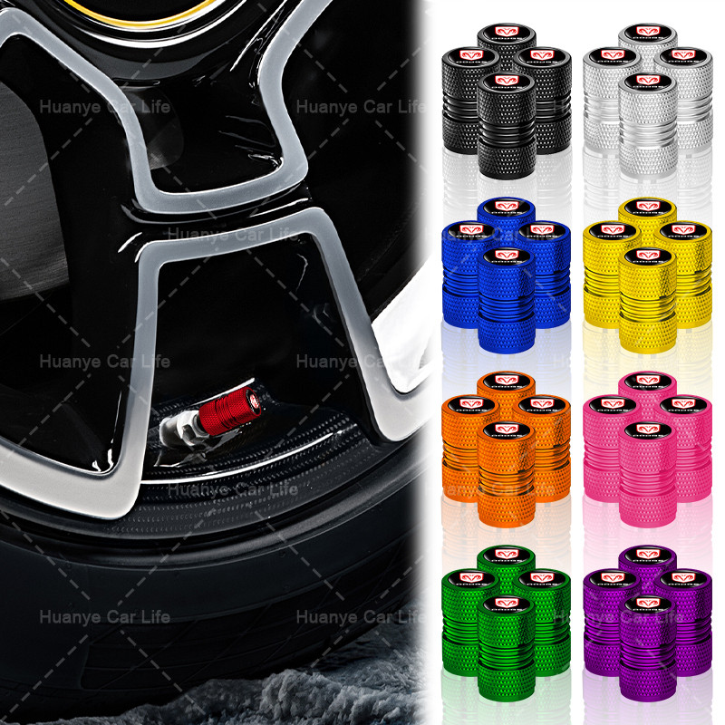 4pcs อลูมิเนียมยางรถ Anti-leak หมวกเกลียวล้อรถวาล์วหมวกสําหรับ Dodge Challenger RAM 1500 Charger Avenger Calibre Nitro