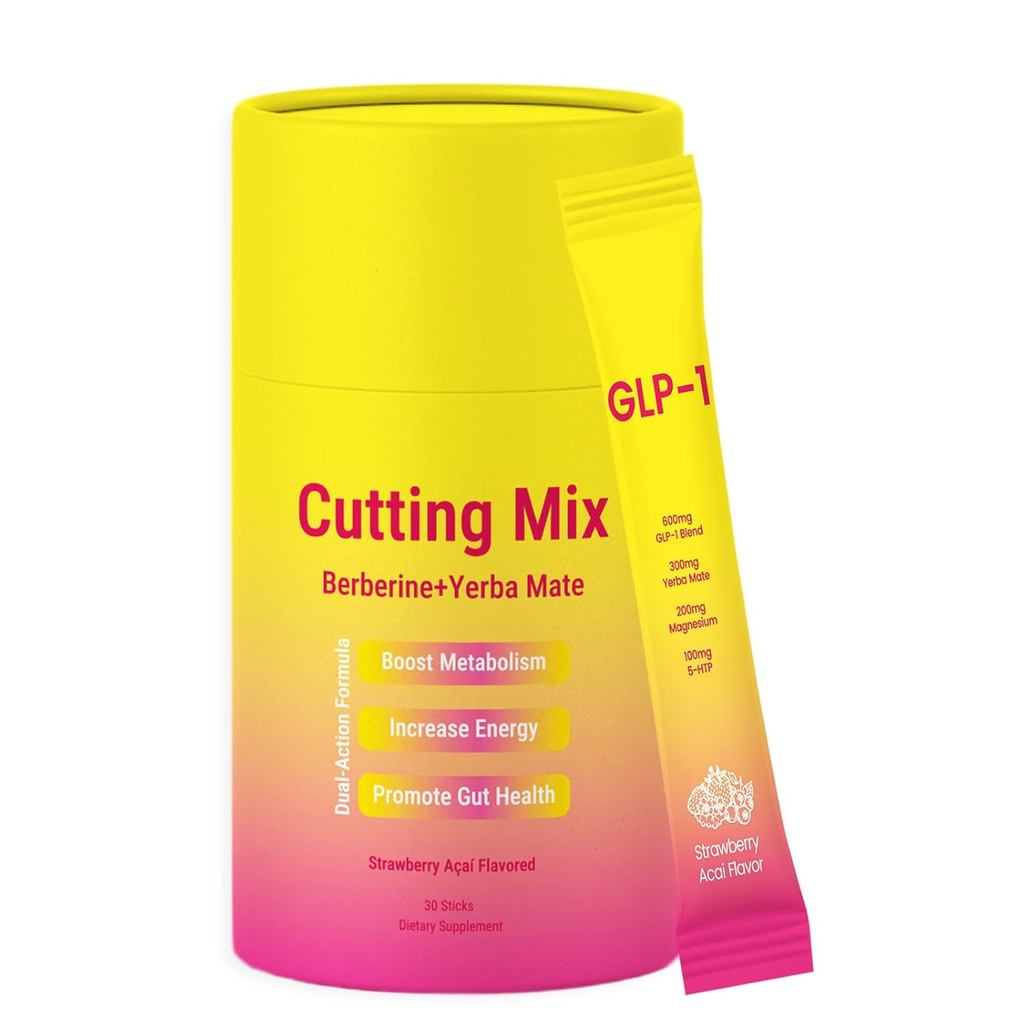 CuttingDrinkMix–Berberine,Chromium,5-,YerbaMate&|สตรอว์เบอร์รีตากีต - 30 วินาที