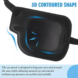 NNL ผู้ใหญ่และเด็ก Monocular Eye Mask Monocular Cover Light Blocking Amblyopia Correction 3D Stereoscopic Strabismus Correction Eye Mask