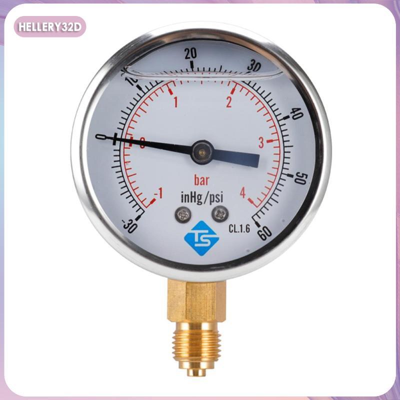 [hellery32d] มิเตอร์สูญญากาศ S / เคสเหล็ก 1 2 บาร์ 30 30 / Psi, 1 7 Bar, 30 100 / Psi