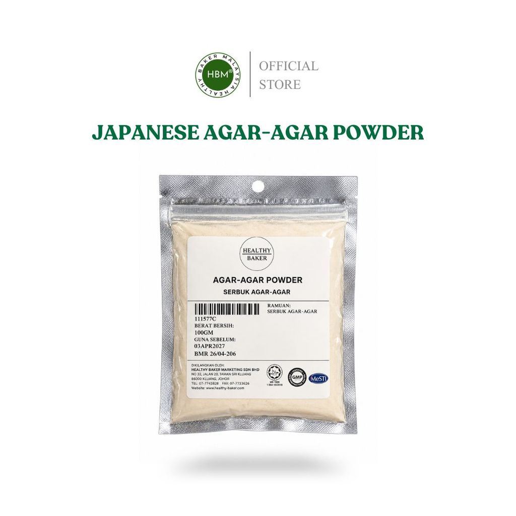 JAPANESE AGAR-AGAR POWDER 1KG, 500GM, 200GM / SERBUK AGAR-AGAR JEPUN / HALAL