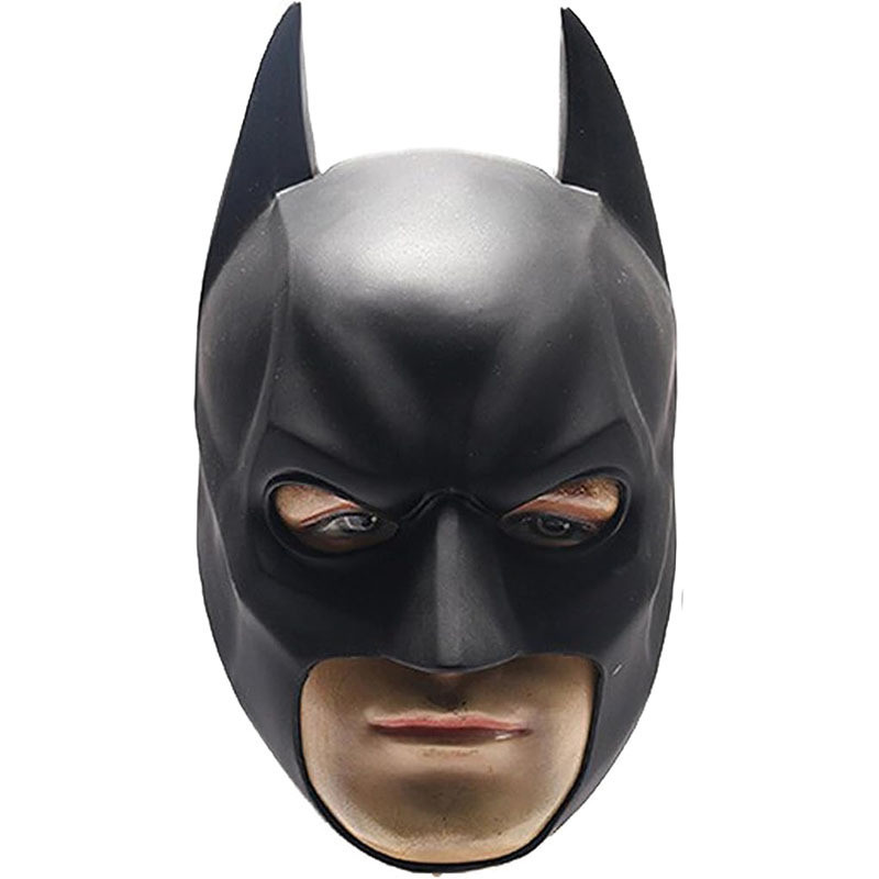 รุ่น Latex Batman Mask Headgear Halloween Ball Party คอสเพลย์ผู้ชายผู้หญิงรุ่นหนา