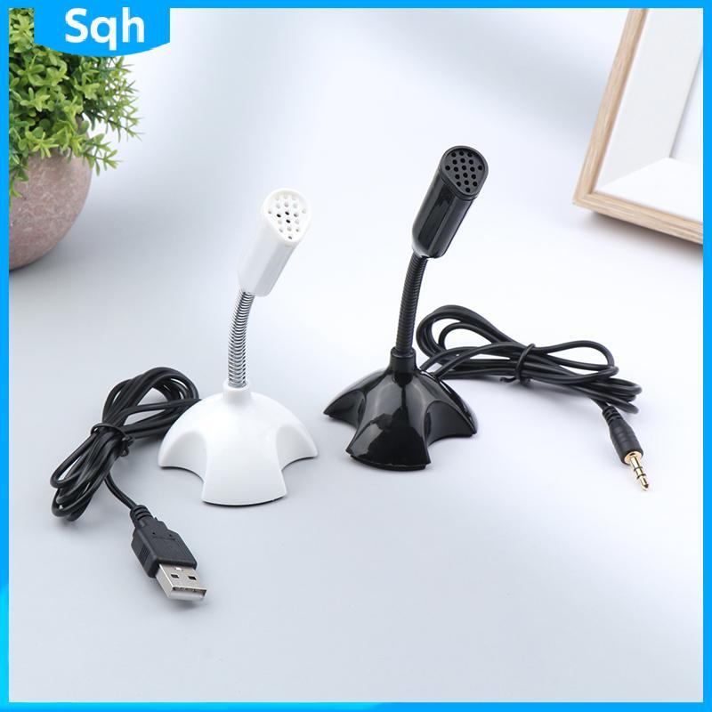 Bri 3.5 มม. ไมโครโฟนตั้งโต๊ะ USB พร้อมขาตั้งสําหรับแล็ปท็อปพีซีสําหรับเล่นเกมสตรีมมิ่ง ywr