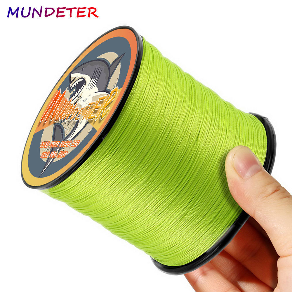MUNDETER 300M 8 Strands PE ถัก Super Strong สายตกปลา เครื่องมือ Lure